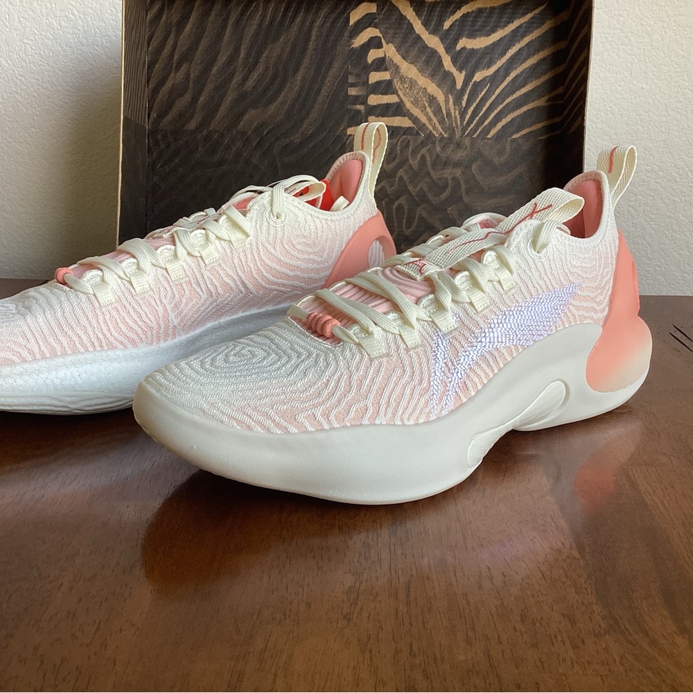 Men's Athletic Shoes in Pink and White